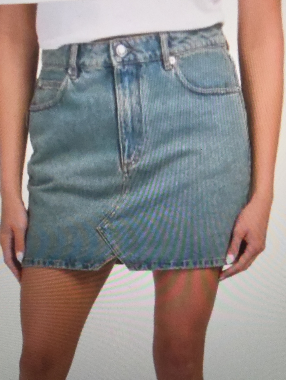 Zadig & Voltaire Juice  Denim Mini Skirt Size Eu40 Size 6